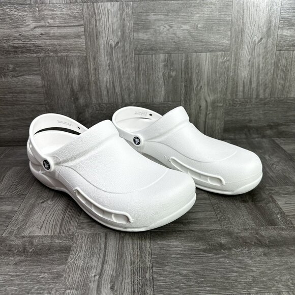 CROCS Bistro Men's size 12 White Work Clog - Picture 5 of 8